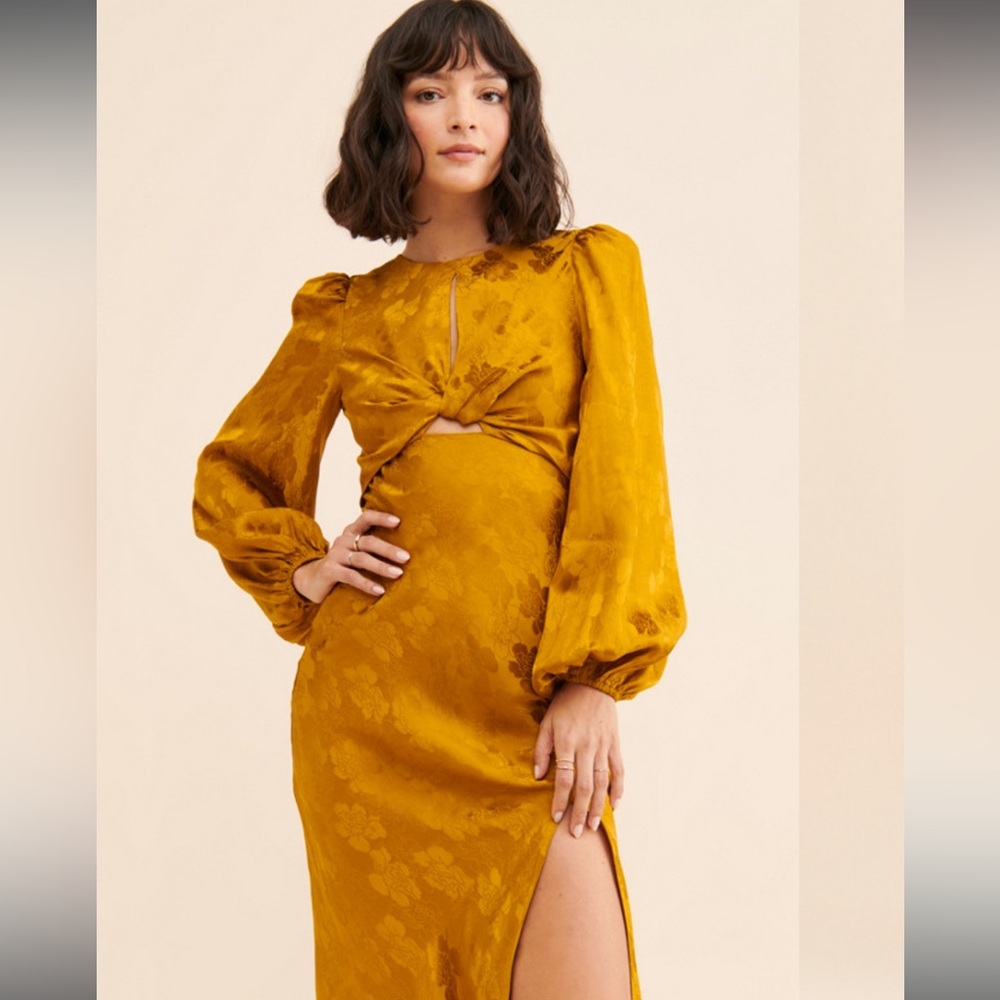 Astr Anthropologie  Suzy Jacquard Midi Dress